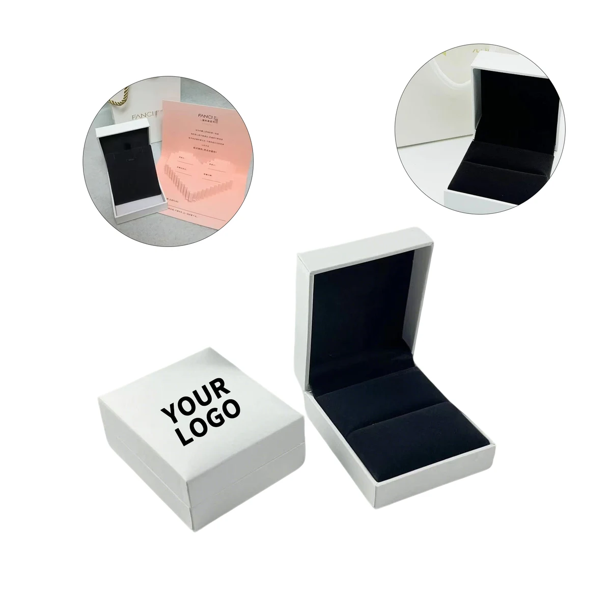 Velvet Pin Presentation Box With Foam Insert 2.6" x 2.8" x 1.33" 1