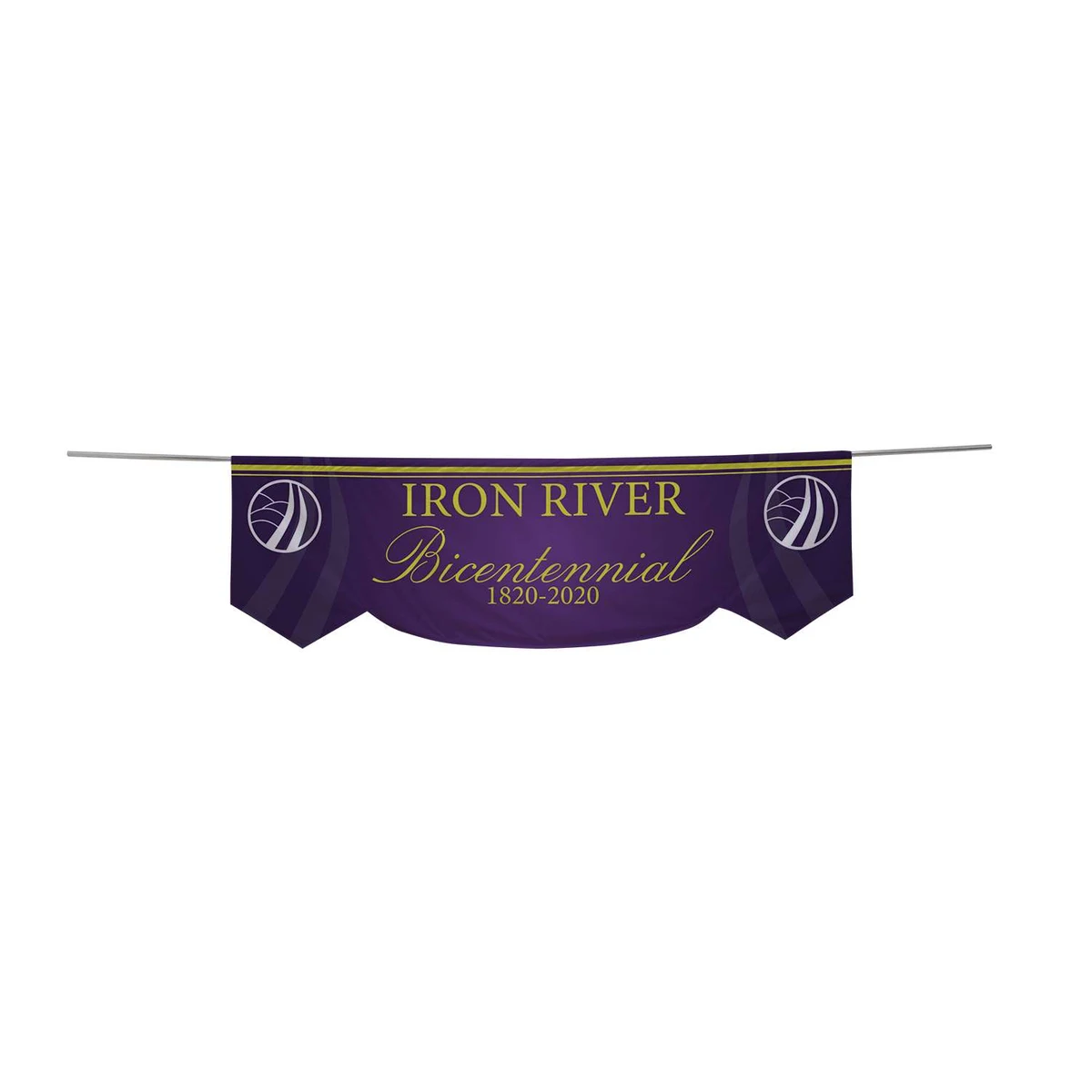 3' x 10' Parade Banner Scallop Bottom Kit 1