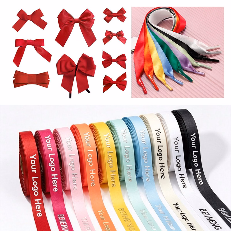 Personalized 100 Yards Sustainable Satin Ribbon for Gift