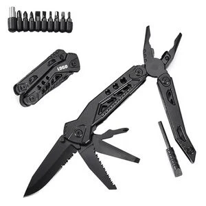 Compact Multi Pliers Flint Tool With Bits Set 1