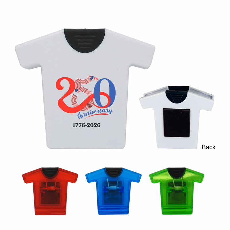 T-Shirt Shape Magnetic Memo Clip