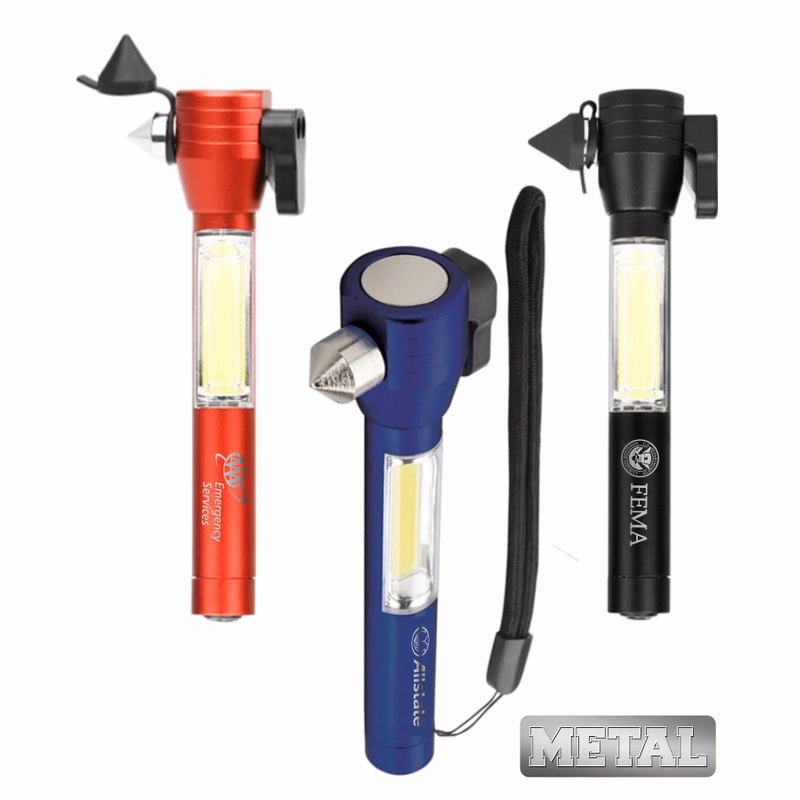 Car Safety Tool w/COB Flashlight