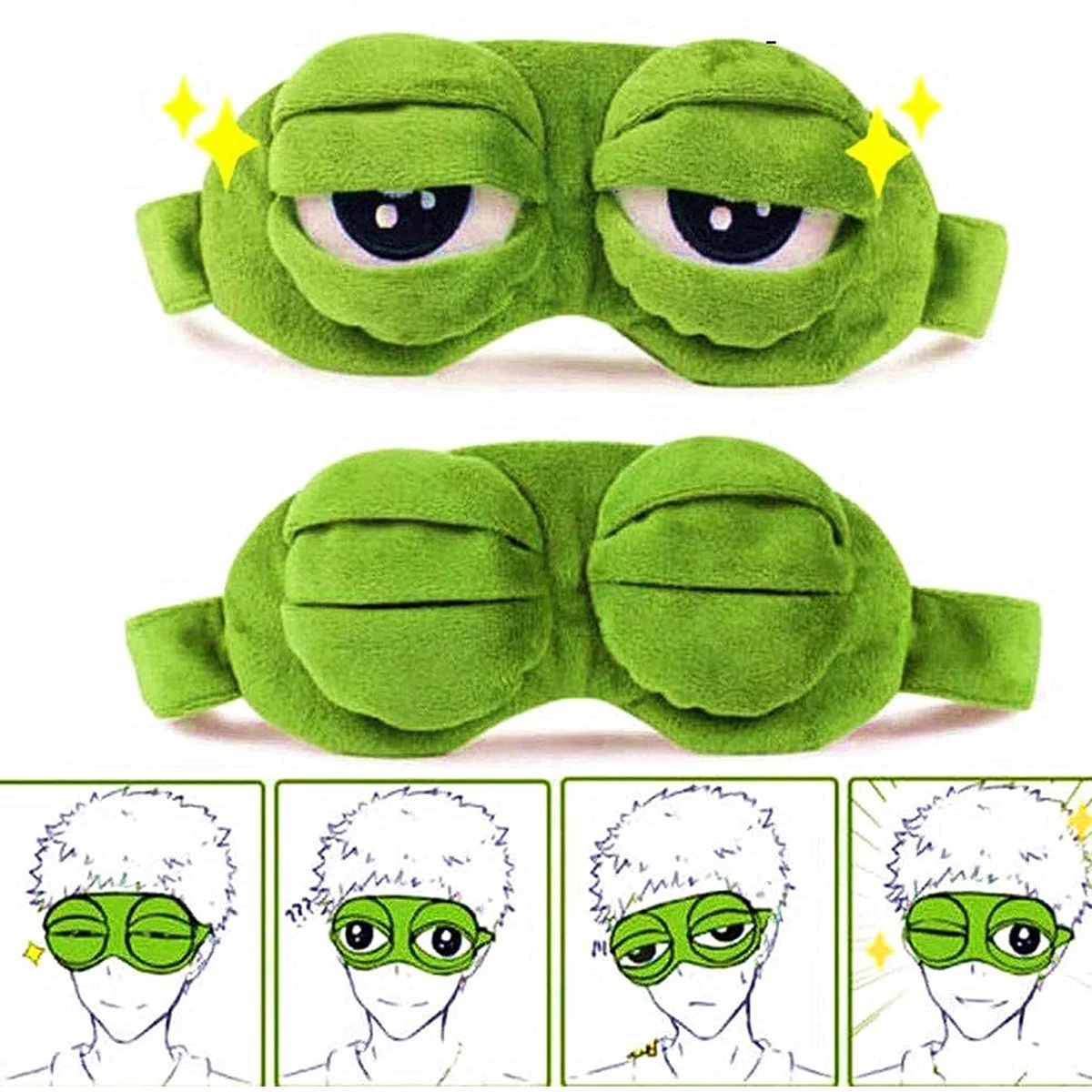 Sad Frog Night Eye Sleep Mask 1