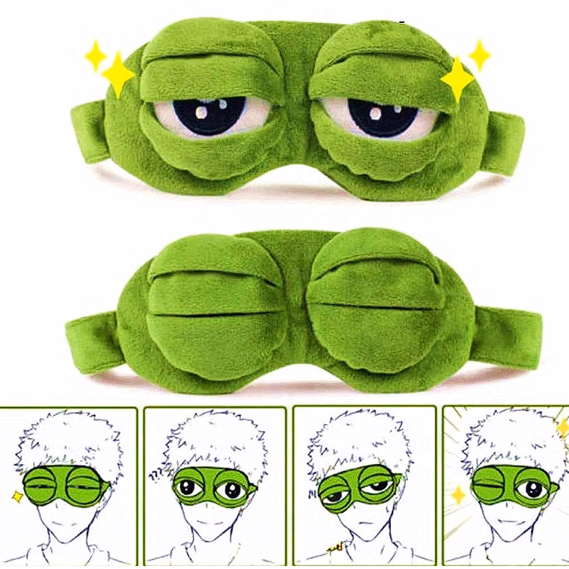 Sad Frog Night Eye Sleep Mask
