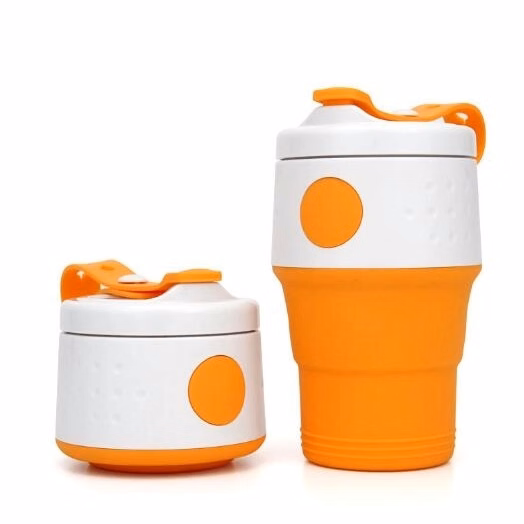 14 oz Leak Proof Silicone Collapsible Coffee Cup