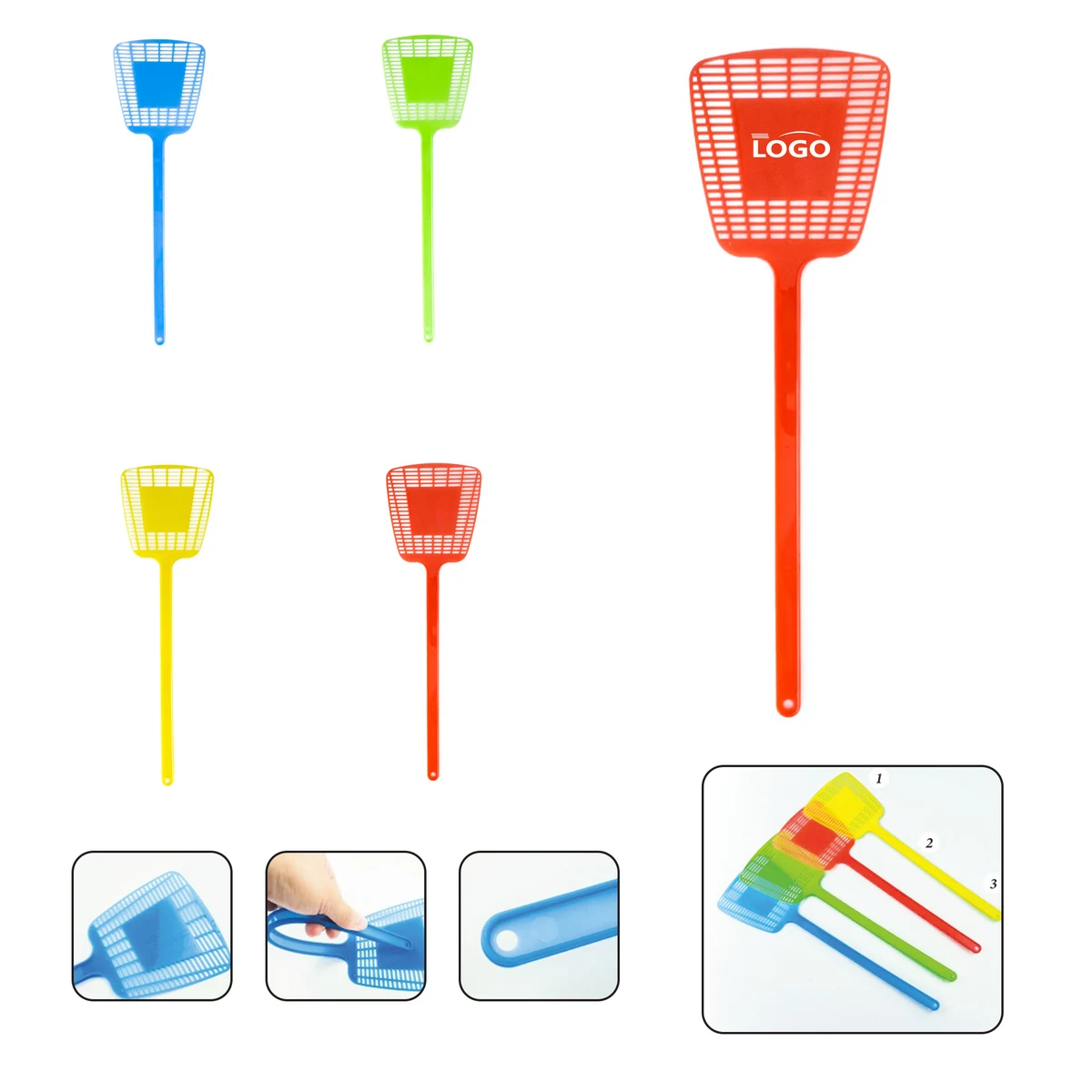 Durable Mesh Long Handle Fly Swatter 1