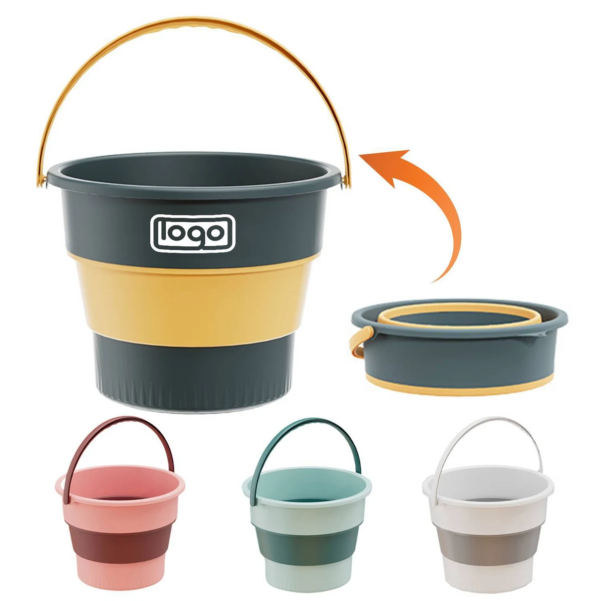 Foldable Bucket w/ Handle 1