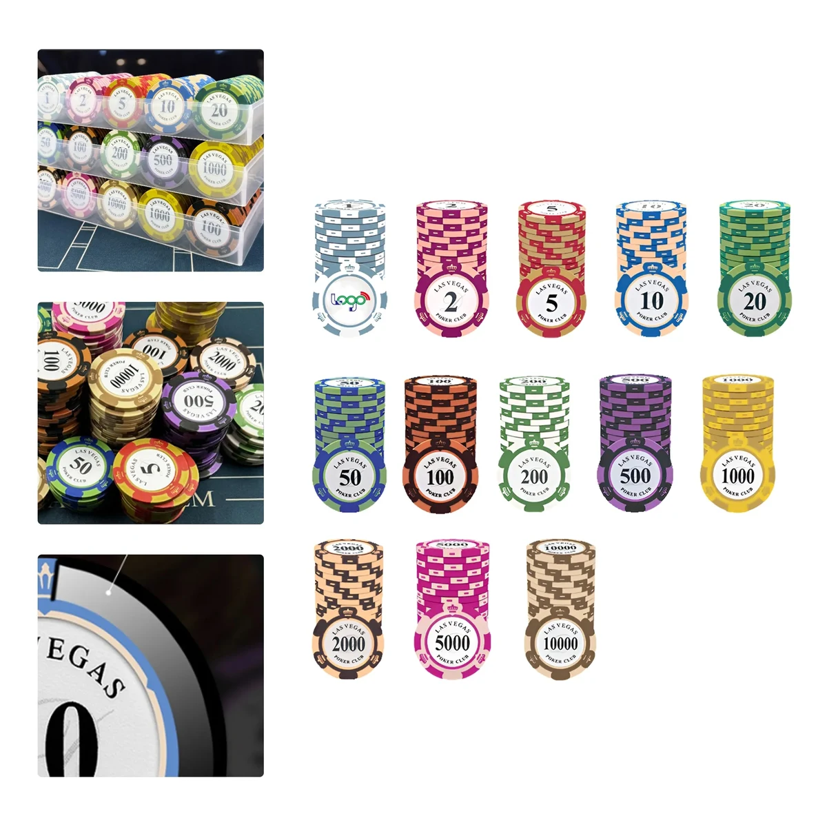MOQ50 Clay Poker Chips 1