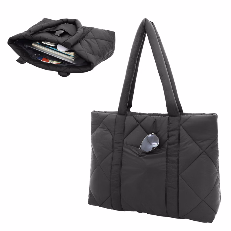Veranda Quilted Nylon Tote Bag
