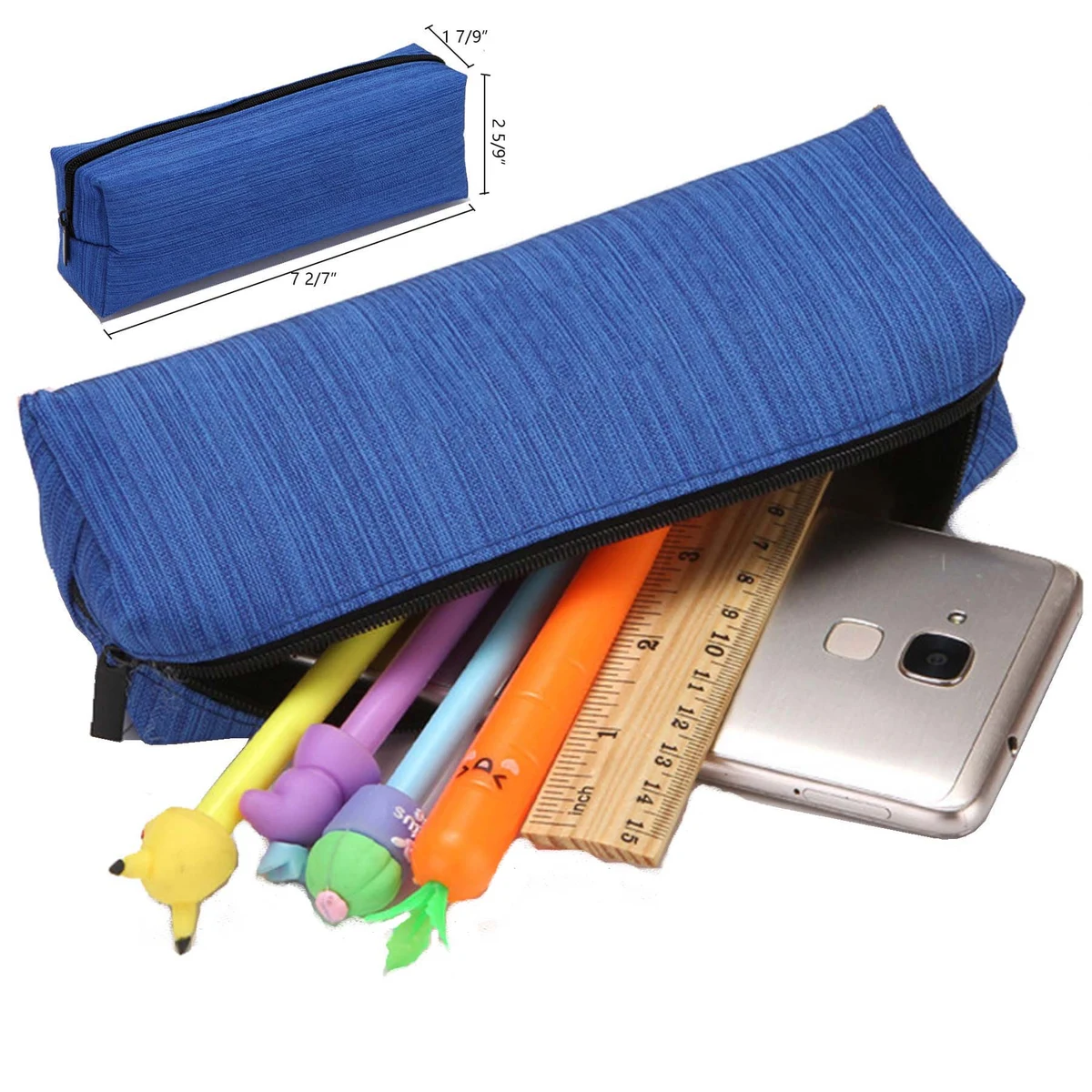 600D Striped Square Pencil Bag, Pen bag, 1