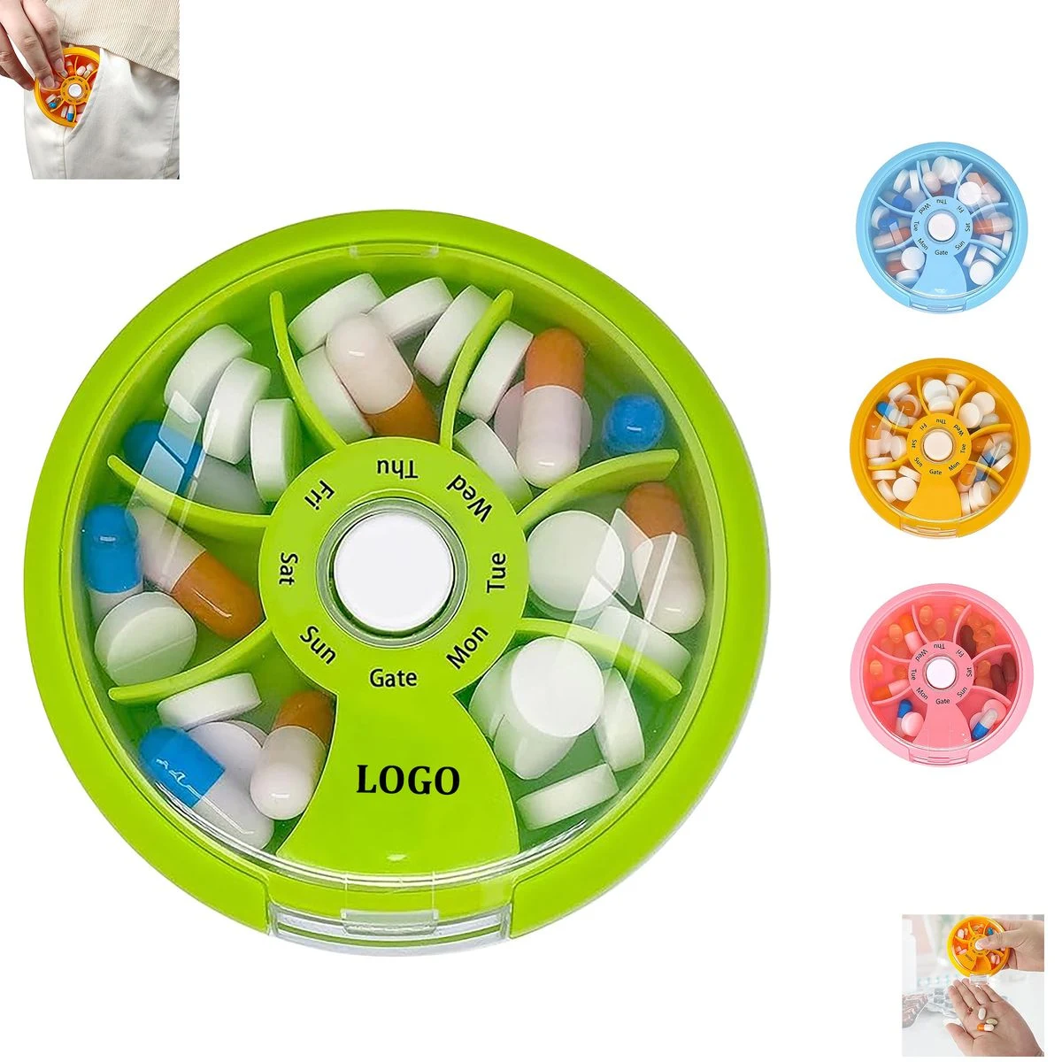 7 Day Portable Mini Travel Pill Box 1