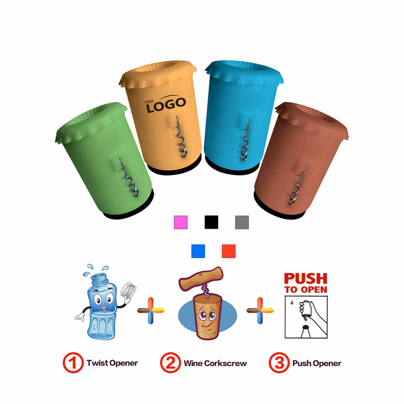 3 in 1 Bottle and Wine Opener