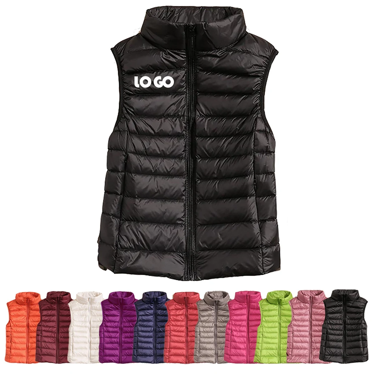 Women Packable Puffer Vest 1