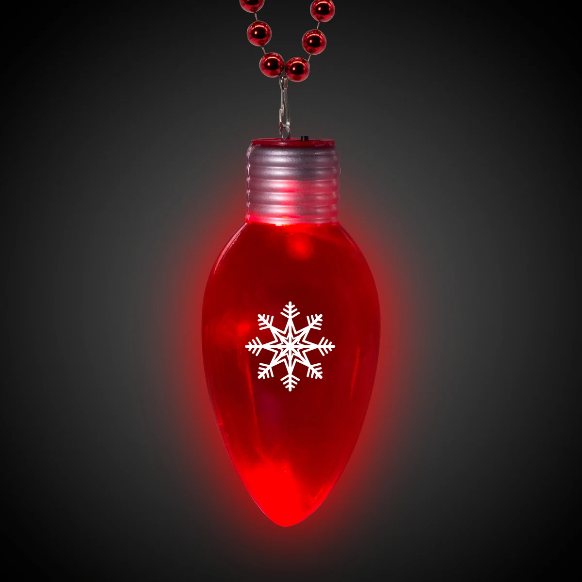 LED Jumbo Christmas Bulb Necklace 1