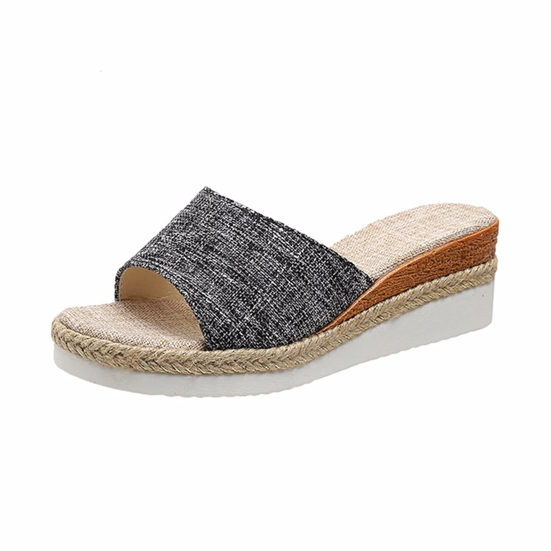 Solid Color Platform Sandals for Women