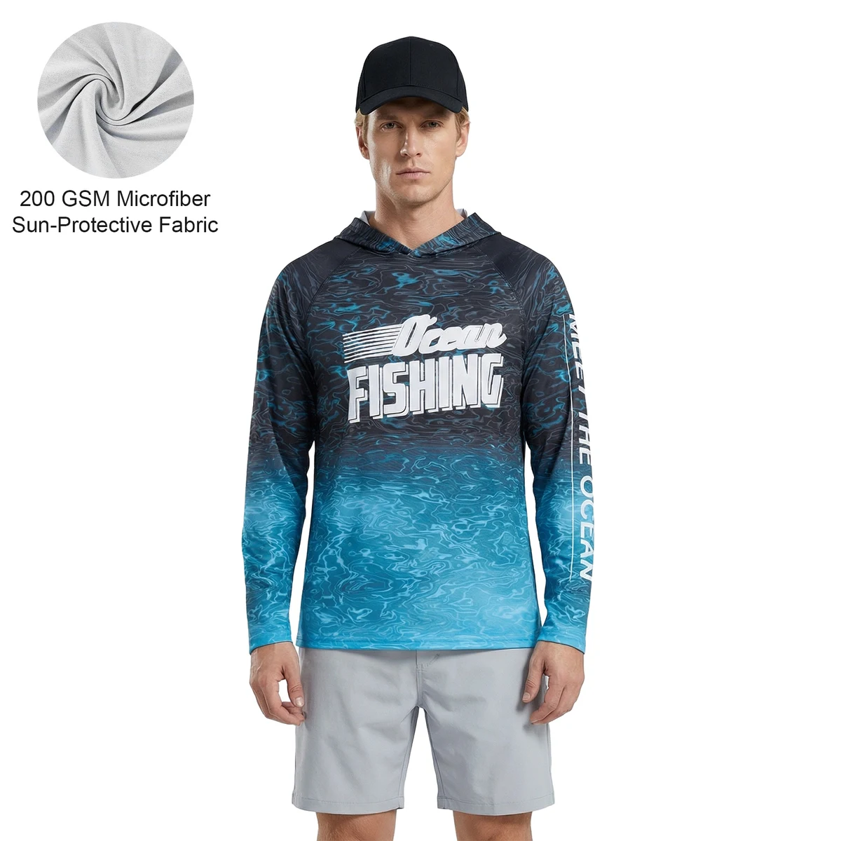 Unisex Sublimation SolarProtec Performance Long Shirt Hoodie 1