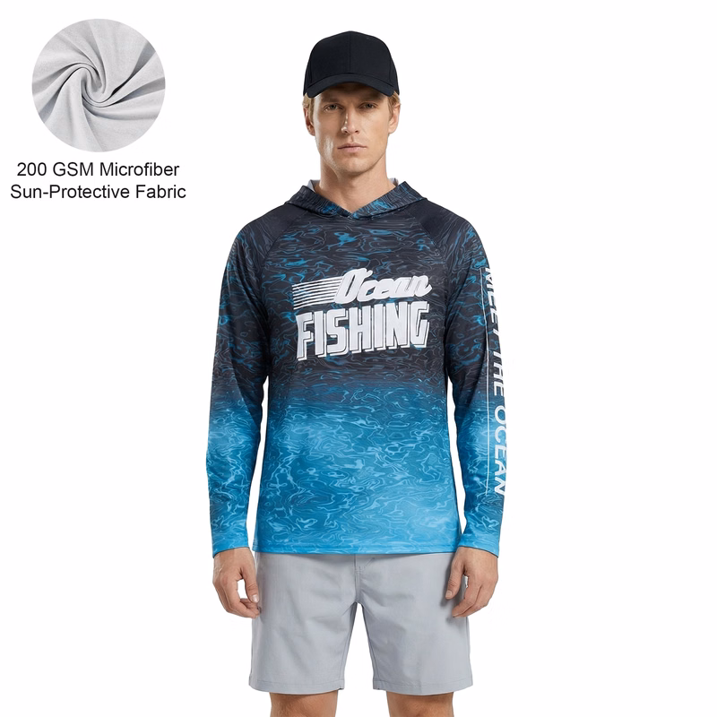 Unisex Sublimation SolarProtec Performance Long Shirt Hoodie