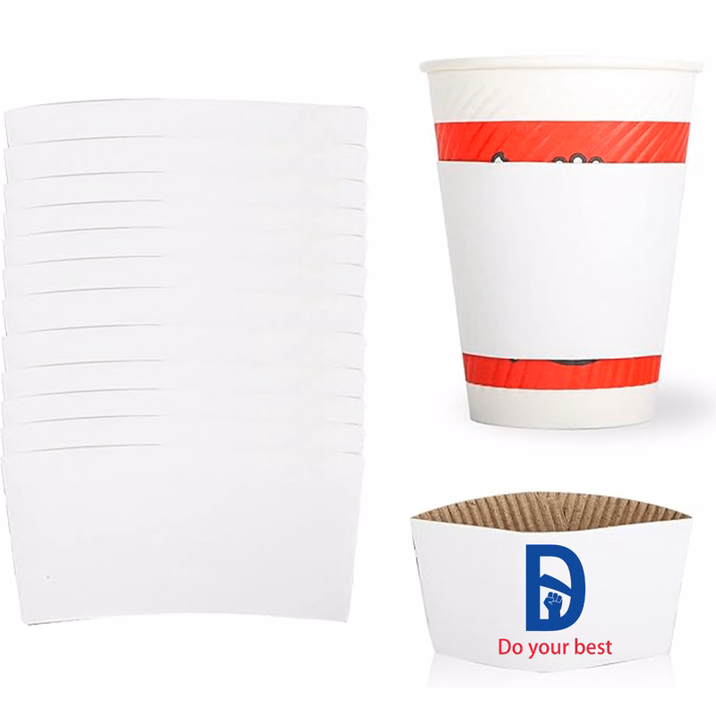 12oz Corrugated Kraft Sleeve for Cold Hot