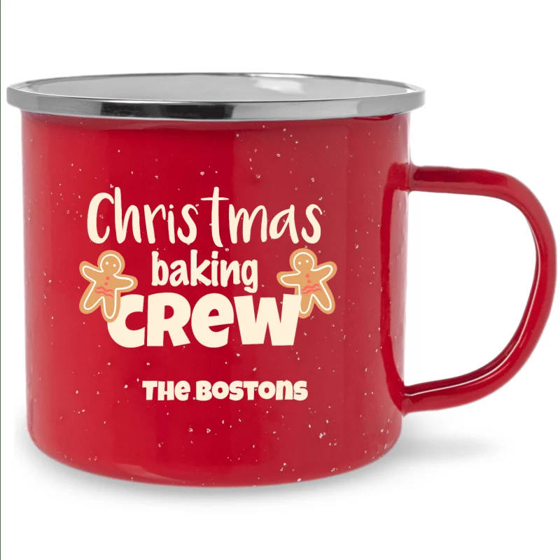 Personalized Christmas Baking Crew Campfire Mugs 1