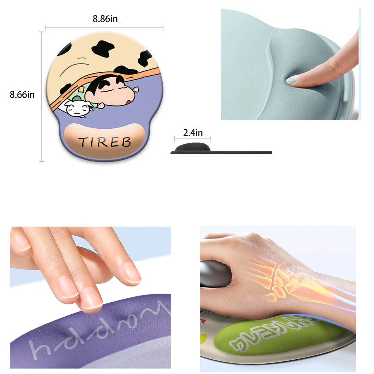 Thick Wear-resistant Wrist Rest Mouse Pad 1