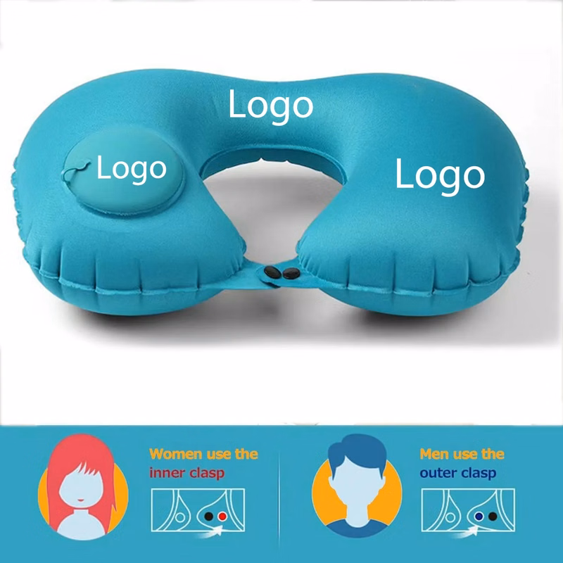 Portable Inflatable Neck Pillow U-Shaped