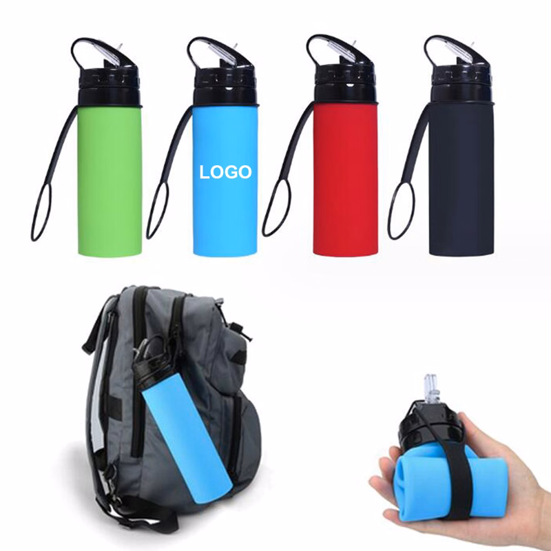 20 Oz Silicone Foldable Sport Bottle
