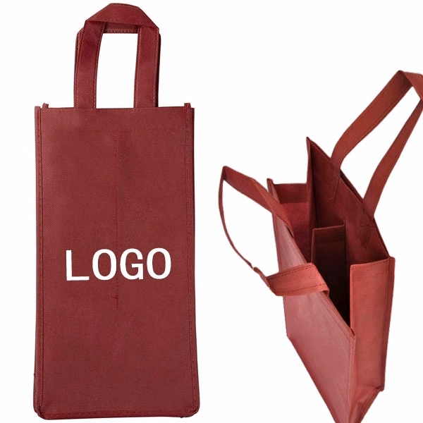 Non-Woven Double Bottle Wine Totes