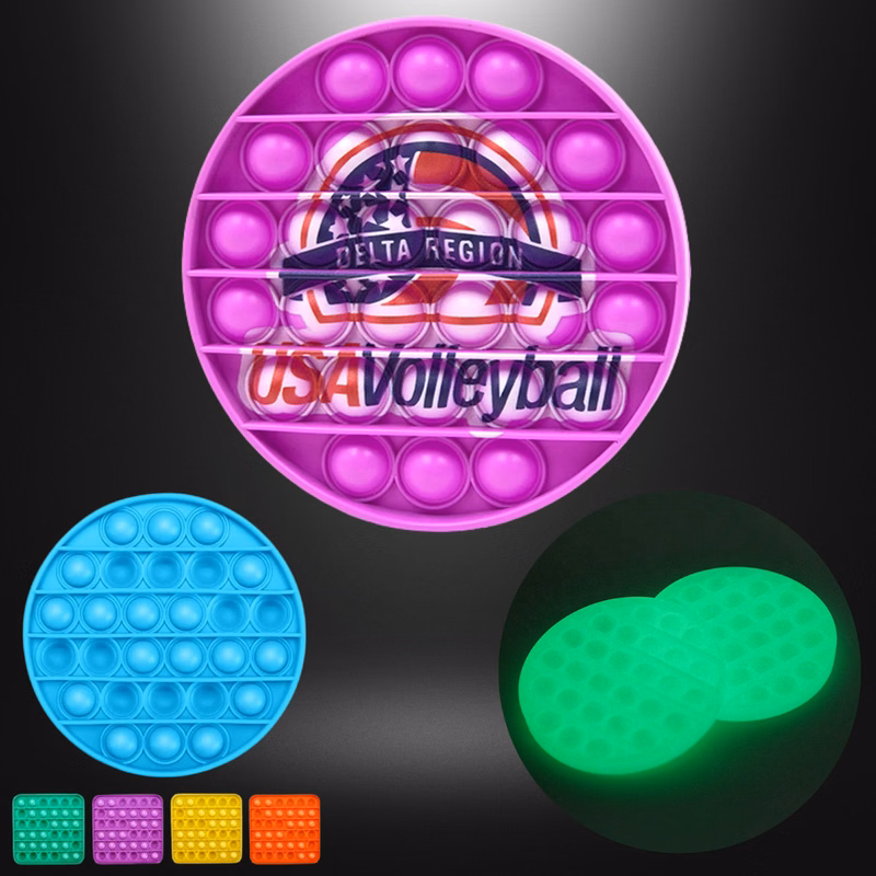 Luminous Pop It Fidget Toy - Circle Full Color