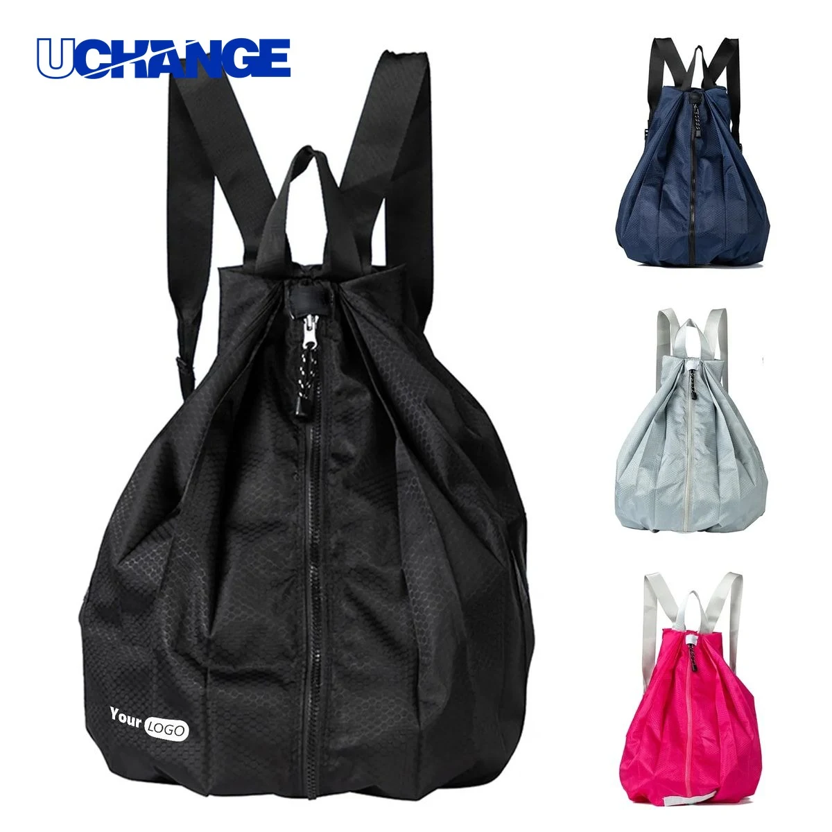 Outdoor Portable Waterproof Double Shoulder Drawstring Backpack Organizer 1