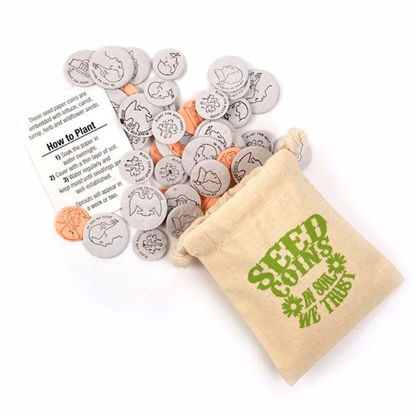 Seed Paper Coin Bags