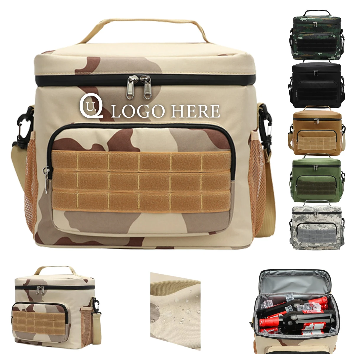 Outdoor Camouflage Waterproof Insulated Cooler Lunch Bag 1