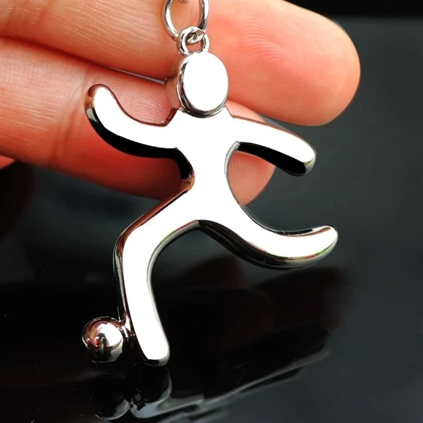 Custom Metal Soccer Player Keychain — Sports Events & Athlete Recognition 1