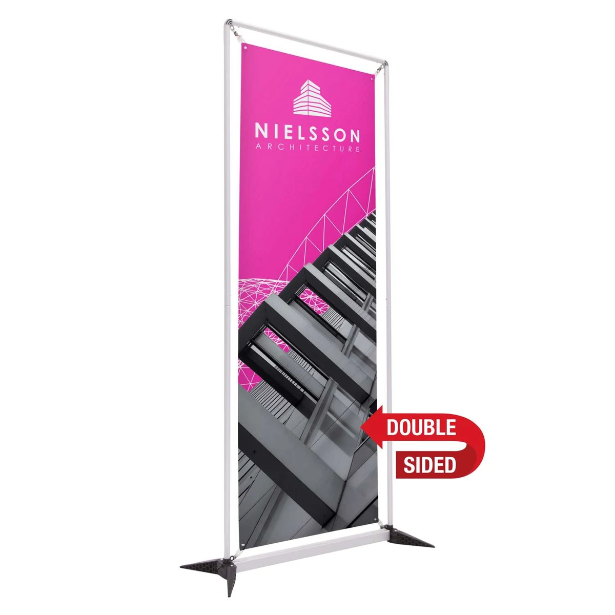 3.5' FrameWorx Banner Display Kit (Double-Sided, 13 oz. Smooth Scrim Vinyl) 1