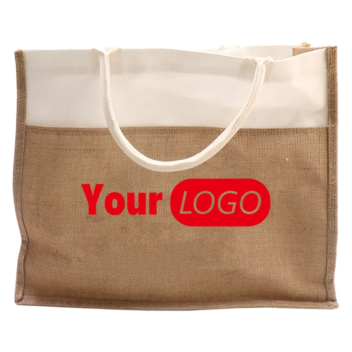 Canvas And Jute Tote Bags, custom tote bag with logo imprint 1