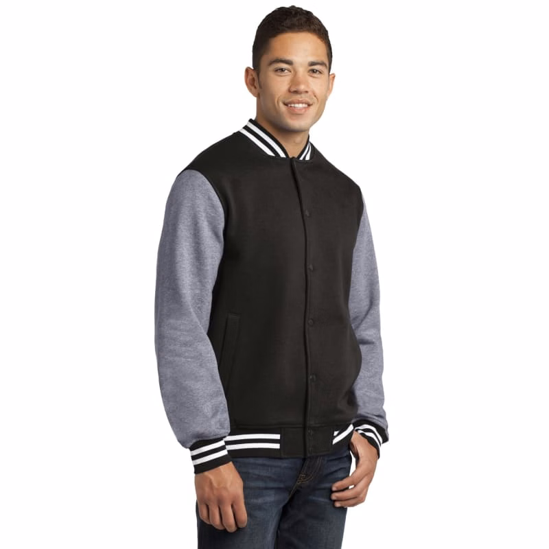 Sport-Tek Fleece Letterman Jacket.