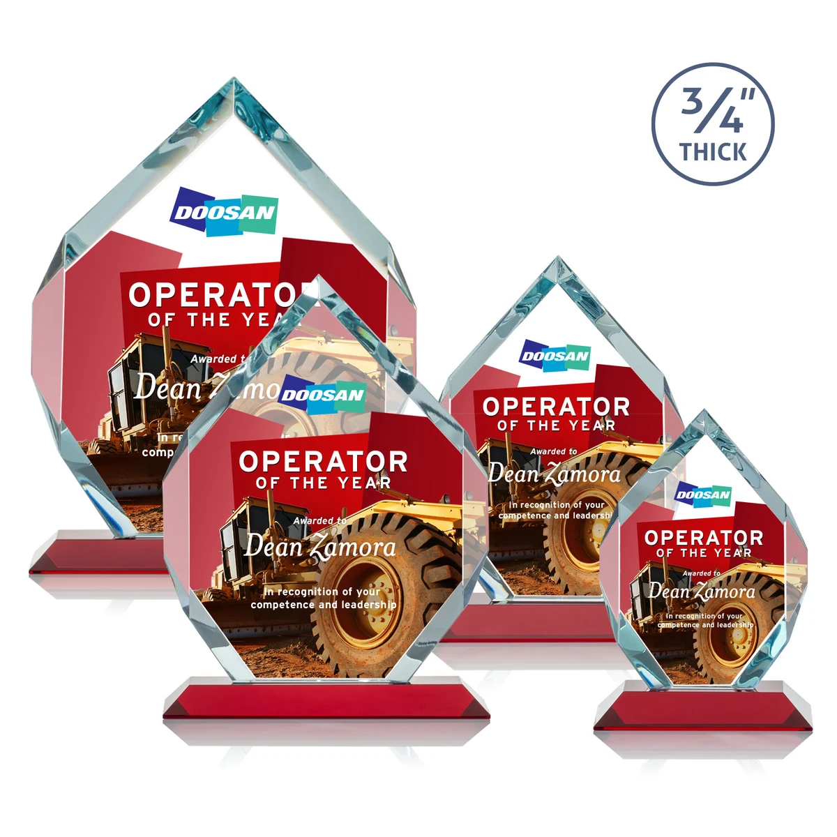 Royal Diamond VividPrint™ Award - Red 1