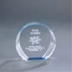 5-3/8" x 5" Blue Round Acrylic Trophy