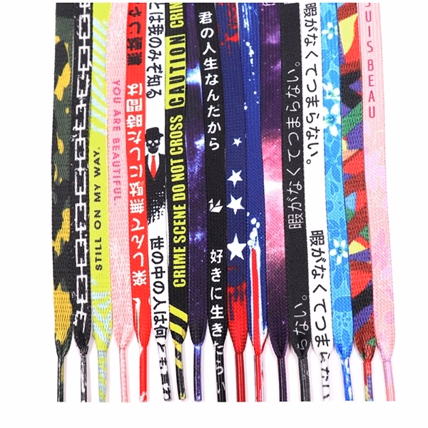 3/8" Dye Sublimated Waffle Weave Shoelaces