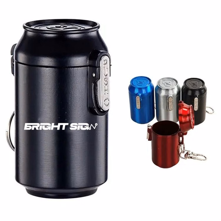 Soda Can Design Zinc Alloy Mini Ashtray Keychain