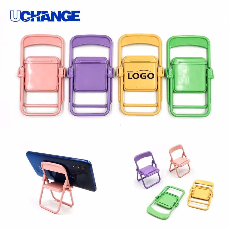 Mini Folding Chair Style Desktop Phone Stand