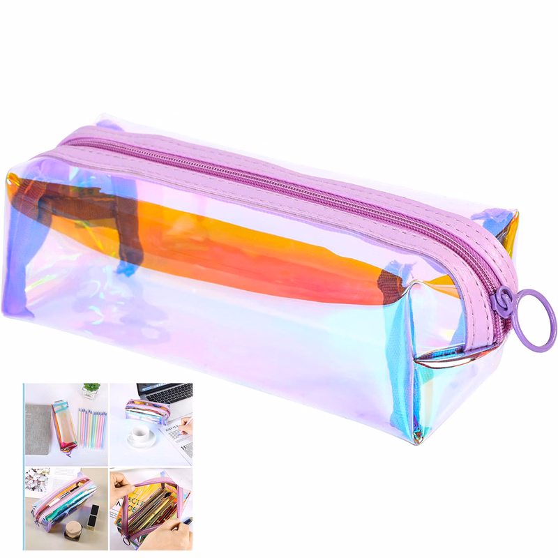 Holographic Clear Makeup Pouch