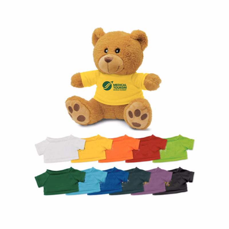 Custom Vacuum-Packable Plush Teddy Bear w/ T-Shirt