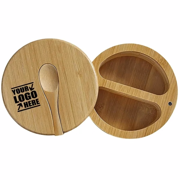 Bamboo Double-Grid Seasoning Pot