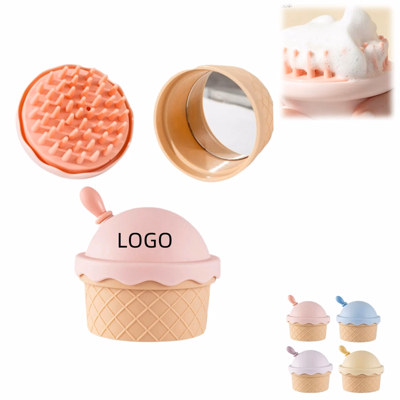 Silicone Hair Shampoo Brush Cleaning Scalp Massager