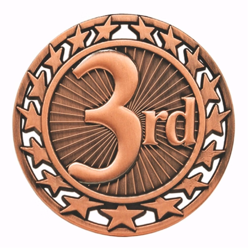 Star Border Third Place Medal