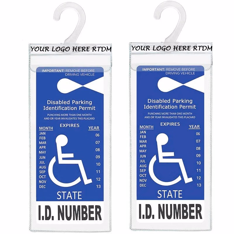 PVC Disability Placard Hook Bag Parking Placard Bag General