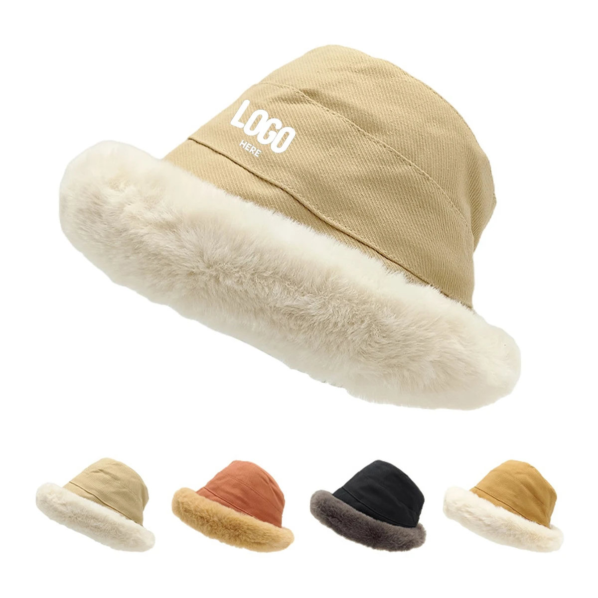 Furry Winter Bucket Hat 1