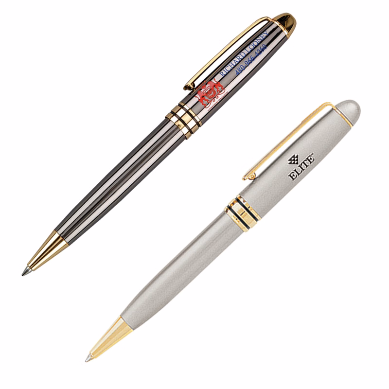 Danish-II Luxury Ballpoint Pen with Gold Accents