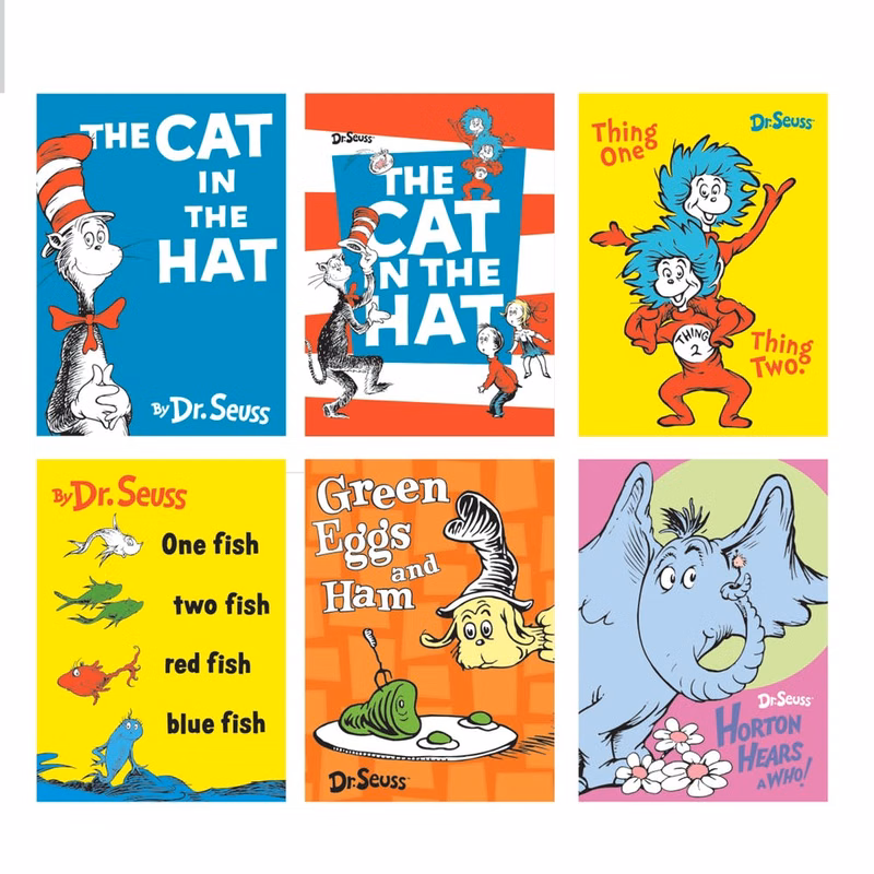 Dr. Seuss Memo Pads - Book Style Binding 20 Unlined Sheets