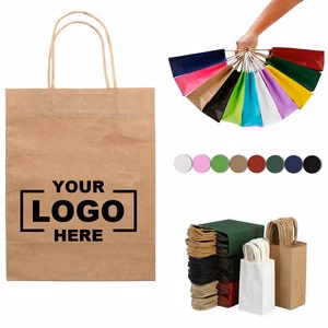 Sustainable Kraft Paper Shopping Bags